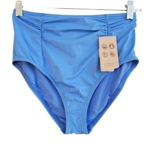 New Tommy Bahama Womens Size XS Blue Zafiro High Waisted Bikini Bottom
